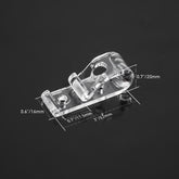 10 Sets Curtain Clear P Clips Hook , Fixation Hook P Clip Plastic Clear Roller Blind holder for Roller Vertical and Roman Shades